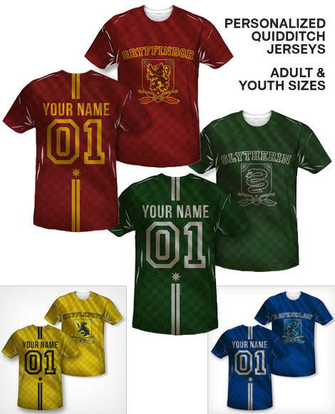 Personalized Quidditch Jerseys (Name 