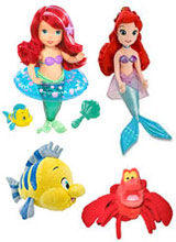 the little mermaid plush toys